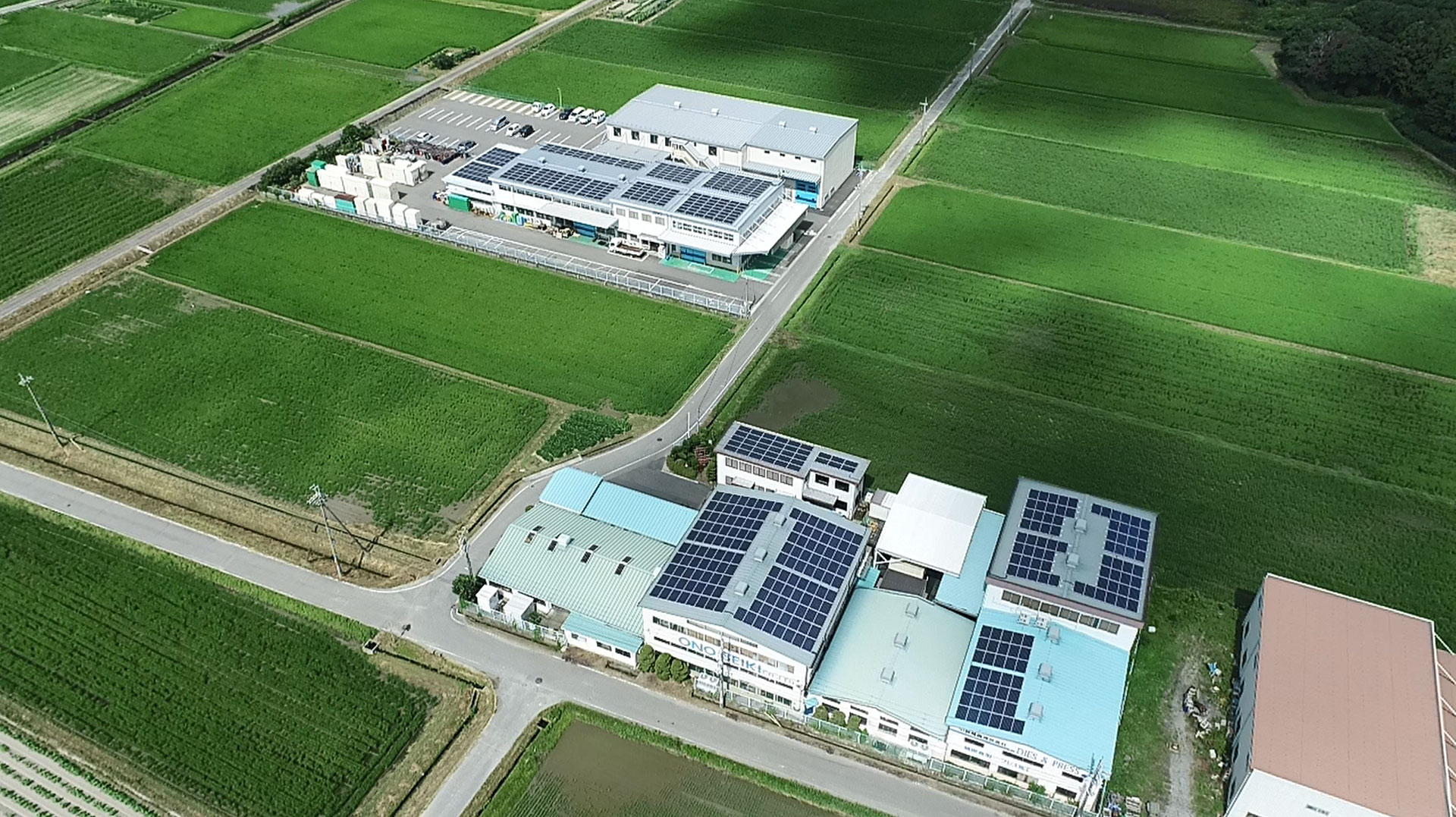 小野精機株式会社 空中写真